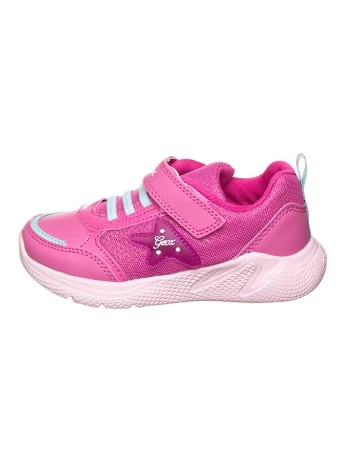 Sneakers in Pink/ Hellblau>Geox