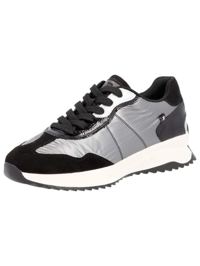 Sneakers in Schwarz/ Silber>rieker Discount