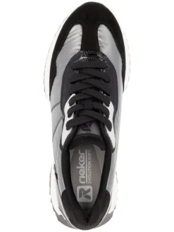 Sneakers in Schwarz/ Silber><noscript><img width=