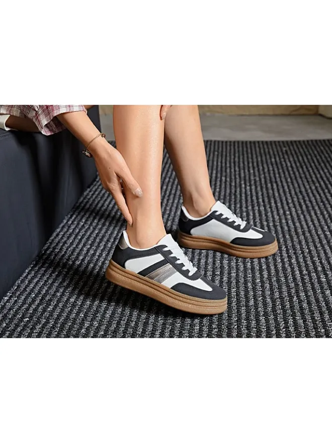 Sixth Sens Sneakers^Sneakers in Schwarz/ Weiß