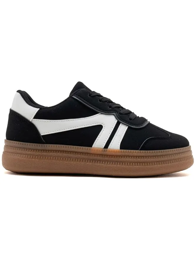 C'M Sneakers^Sneakers in Schwarz/ Weiß