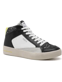 Sixth Sens Sneakers^Sneakers in Schwarz/ Weiß/ Grau