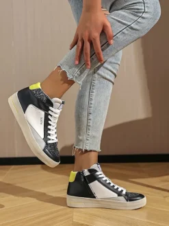 Sixth Sens Sneakers^Sneakers in Schwarz/ Weiß/ Grau