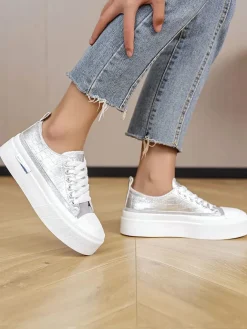 Sixth Sens Sneakers^Sneakers in Silber/ Weiß