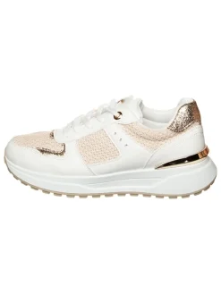 Sixth Sens Sneakers^Sneakers in Weiß/ Beige/ Gold