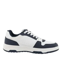 Sneakers in Weiß/ Dunkelblau><noscript><img width=