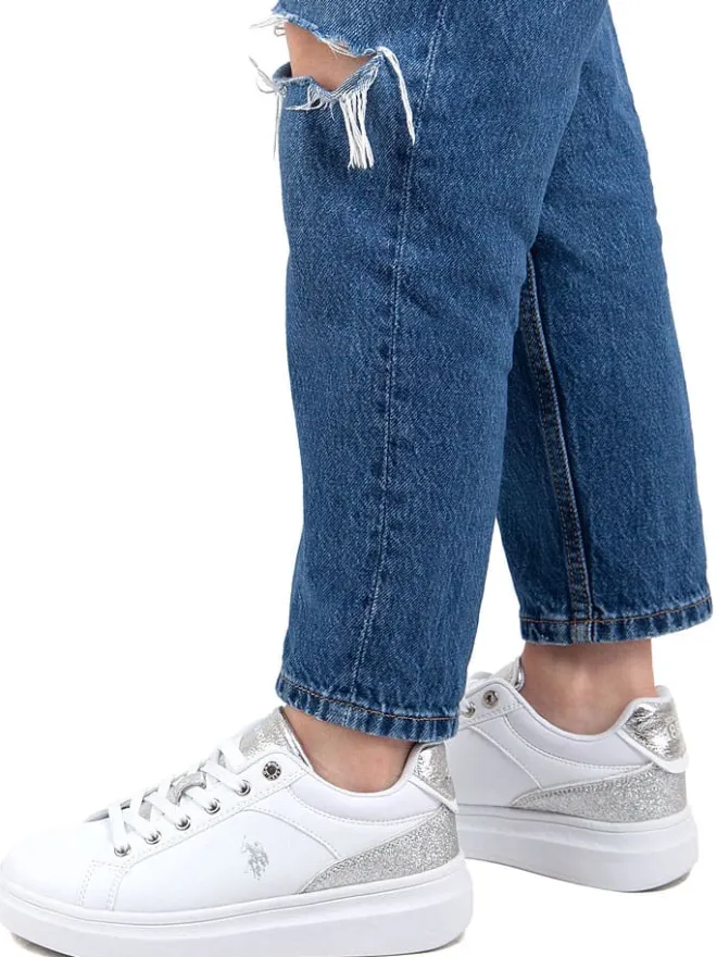 U.S. Polo Assn. Sneakers^Sneakers in Weiß/ Silber