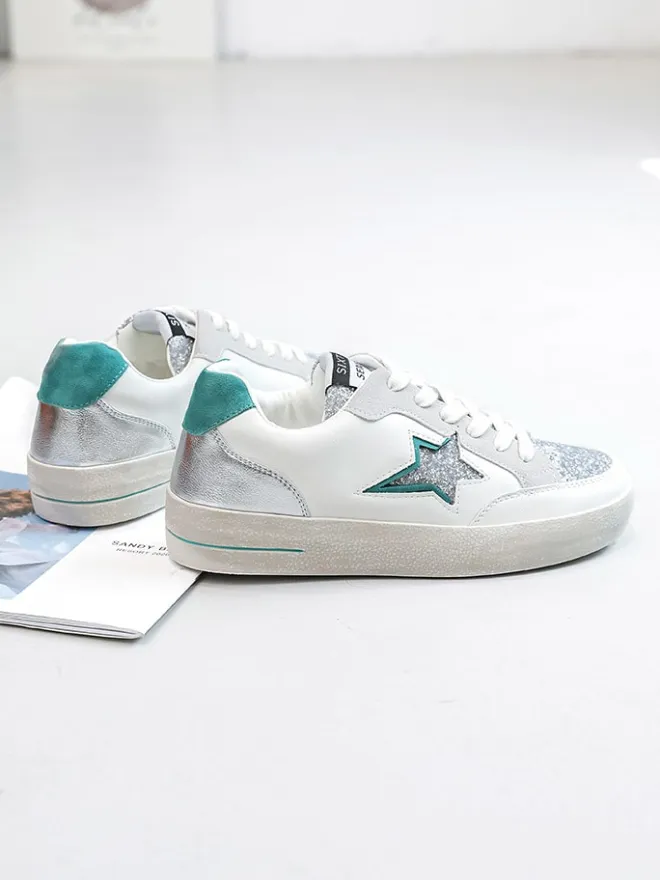 Sneakers in Weiß/ Silber>Sixth Sens Online
