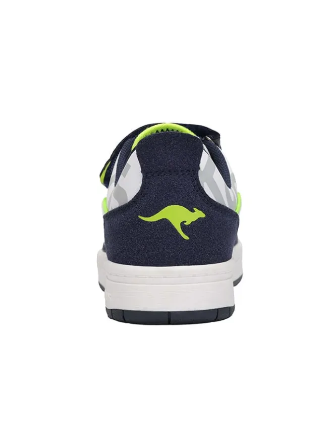 Kangaroos Sneakers·Sneakers Low^Sneakers "K-CP Allets EV" in Weiß/ Dunkelblau/ Gelb