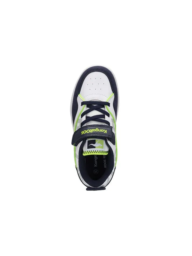 Kangaroos Sneakers·Sneakers Low^Sneakers "K-CP Allets EV" in Weiß/ Dunkelblau/ Gelb