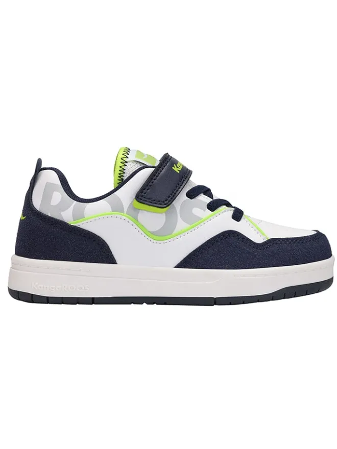 Kangaroos Sneakers·Sneakers Low^Sneakers "K-CP Allets EV" in Weiß/ Dunkelblau/ Gelb