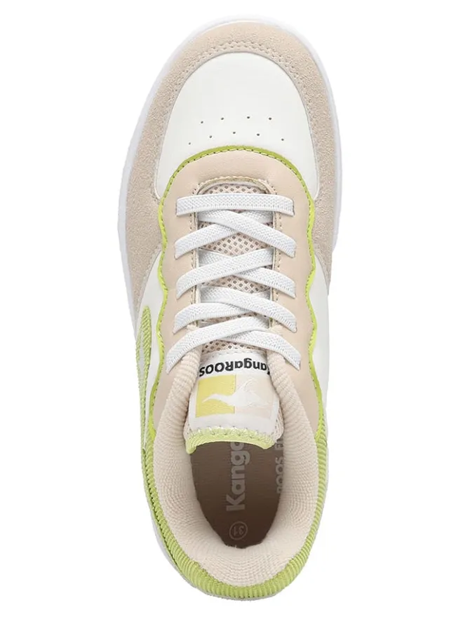 Kangaroos Schnürschuhe^Sneakers "K-CP Tipin OS" in Beige/Hellgrün