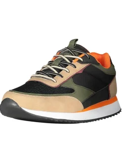 Geographical Norway Sneakers^Sneakers ''Olyno'' in Beige/ Khaki/ Schwarz