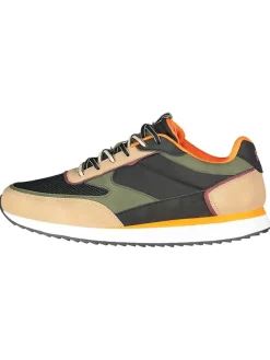Geographical Norway Sneakers^Sneakers ''Olyno'' in Beige/ Khaki/ Schwarz