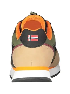 Geographical Norway Sneakers^Sneakers ''Olyno'' in Beige/ Khaki/ Schwarz