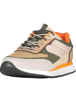 Geographical Norway Sneakers^Sneakers ''Olyno'' in Beige/ Khaki/ Creme