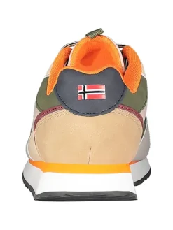 Geographical Norway Sneakers^Sneakers ''Olyno'' in Beige/ Khaki/ Creme