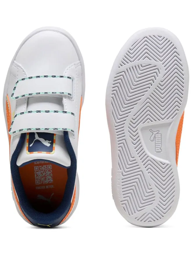 Sneakers " Smash 3.0 Playdate" in Weiß/ Orange/ Dunkelblau>Puma Outlet