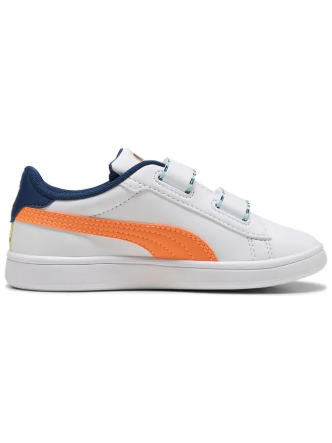 Sneakers " Smash 3.0 Playdate" in Weiß/ Orange/ Dunkelblau>Puma Outlet