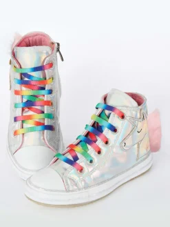 Denokids Sneakers·Sneakers High^Sneakers "Unicorn" in Silber/ Bunt