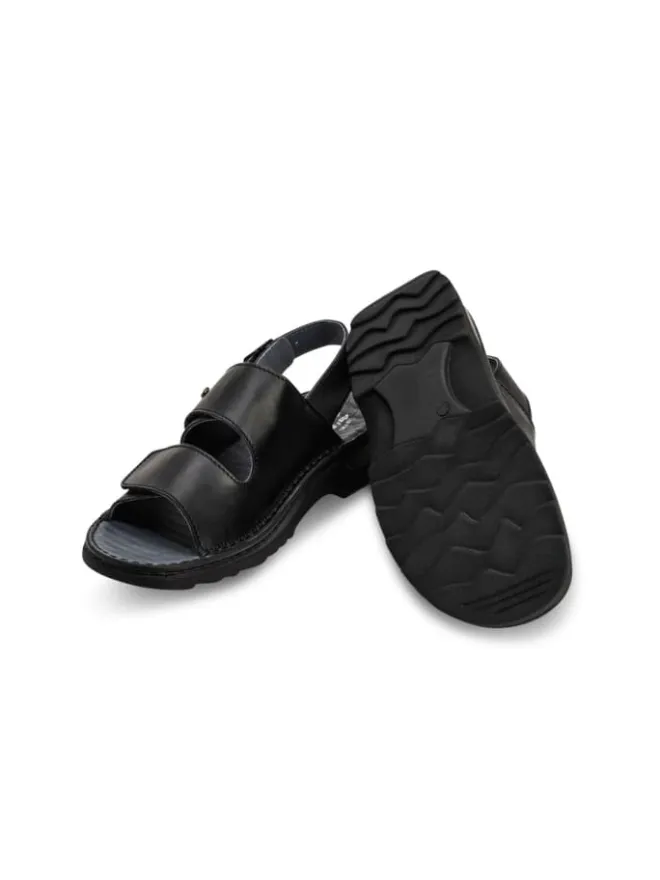 Softnappaleder Sandalen in schwarz>VITAFORM Hot