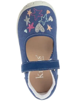 Spangenballerinas in Blau><noscript><img width=