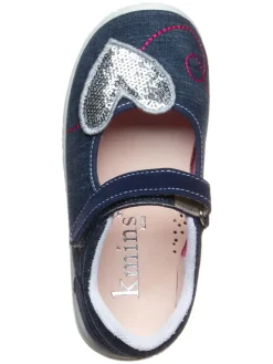 Spangenballerinas in Dunkelblau><noscript><img width=