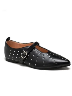 C'M Ballerinas^Spangenballerinas in Schwarz