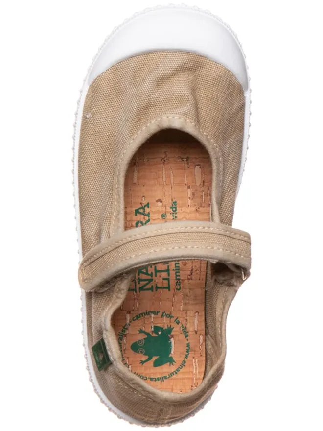 Spangenballerinas "Siringa" in Khaki>El Naturalista Hot