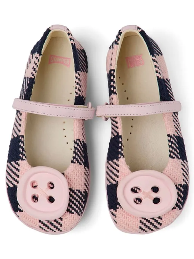 Camper Ballerinas^Spangenballerinas "TWS" in Rosa/ Schwarz