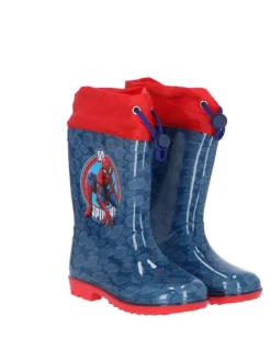 Regenstiefel Wasserdichte Outdoor-Gummistiefel für Kinder in Blau>Spiderman Sale