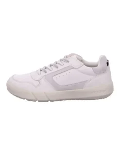 Sportliche Schnürschuhe in Weiß>Geox Outlet