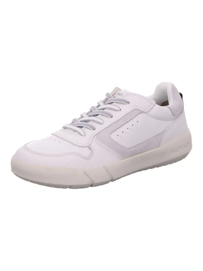 Sportliche Schnürschuhe in Weiß>Geox Outlet