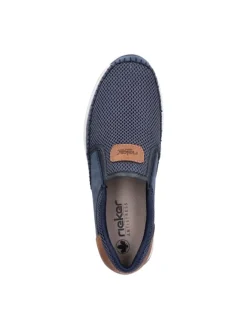 Sportliche Slipper in Blau><noscript><img width=