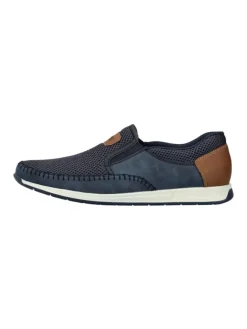 Sportliche Slipper in Blau><noscript><img width=