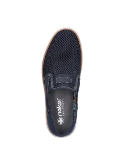 Sportliche Slipper in Blau><noscript><img width=