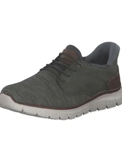 Sportliche Slipper in salbei/moor/nuss/rauch>rieker Outlet