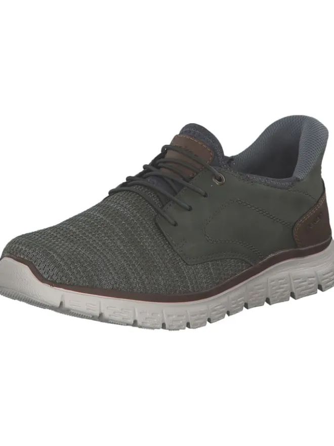 Sportliche Slipper in salbei/moor/nuss/rauch>rieker Outlet