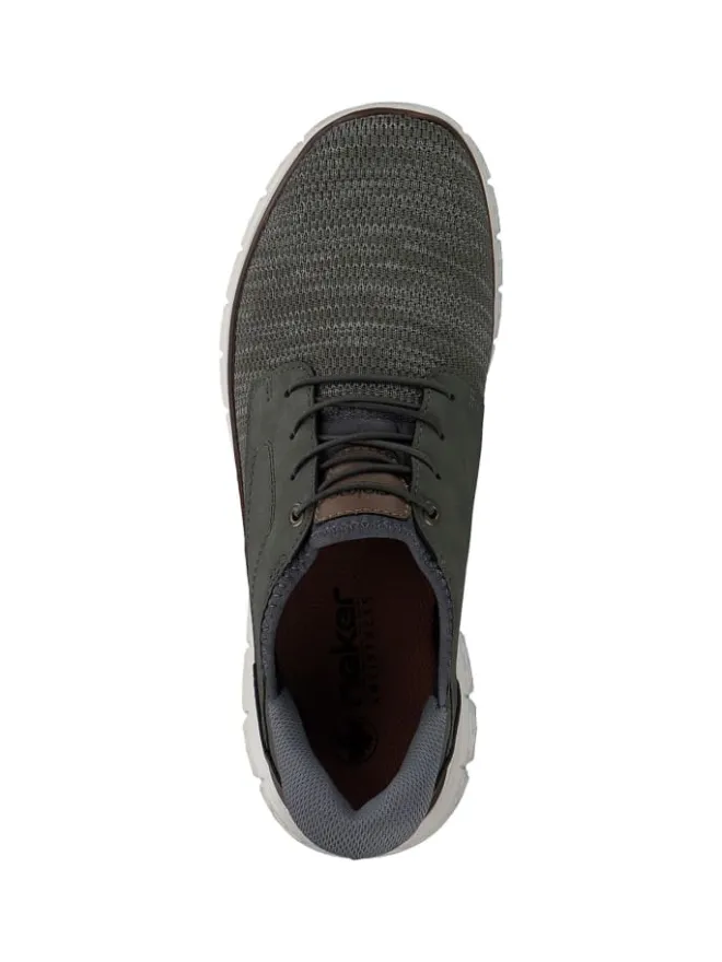 Sportliche Slipper in salbei/moor/nuss/rauch>rieker Outlet