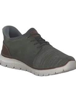 Sportliche Slipper in salbei/moor/nuss/rauch><noscript><img width=