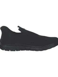 Sportliche Slipper in schwarz/schwarz><noscript><img width=