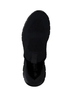Sportliche Slipper in schwarz/schwarz><noscript><img width=
