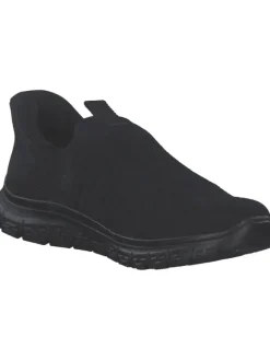 Sportliche Slipper in schwarz/schwarz><noscript><img width=
