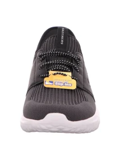 Sportliche Slipper in Schwarz><noscript><img width=