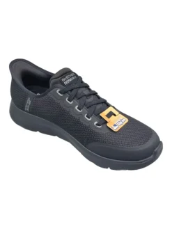 Skechers Halbschuhe^Sportliche Slipper in Schwarz