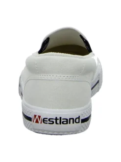 Sportliche Slipper in Weiß><noscript><img width=