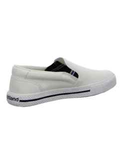 Sportliche Slipper in Weiß><noscript><img width=
