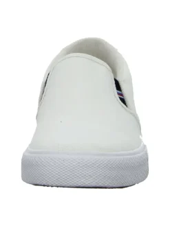 Sportliche Slipper in Weiß><noscript><img width=