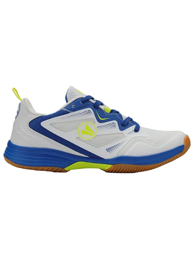 Jako Sportschuhe|Outdoor- & Sportschuhe·Trainings- & Sportschuhe^Sportschuhe "Gitter" in Weiß/ Blau/ Gelb
