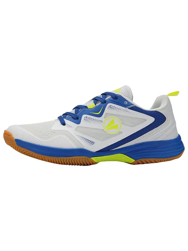 Jako Sportschuhe|Outdoor- & Sportschuhe·Trainings- & Sportschuhe^Sportschuhe "Gitter" in Weiß/ Blau/ Gelb